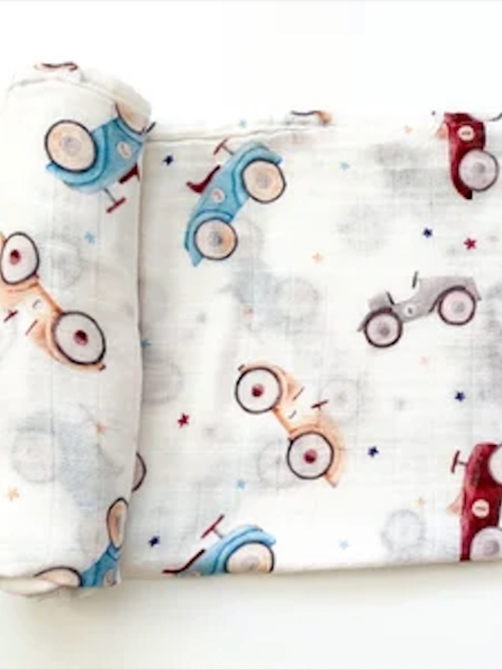 NEW Bamboo Vintage Cars Thin Blanket